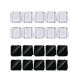 Valse nagels 10 stks druk op nagelopslagboxen 3x3inch compacte transparante mini kleine tips display houder voor salon home (alleen doos)