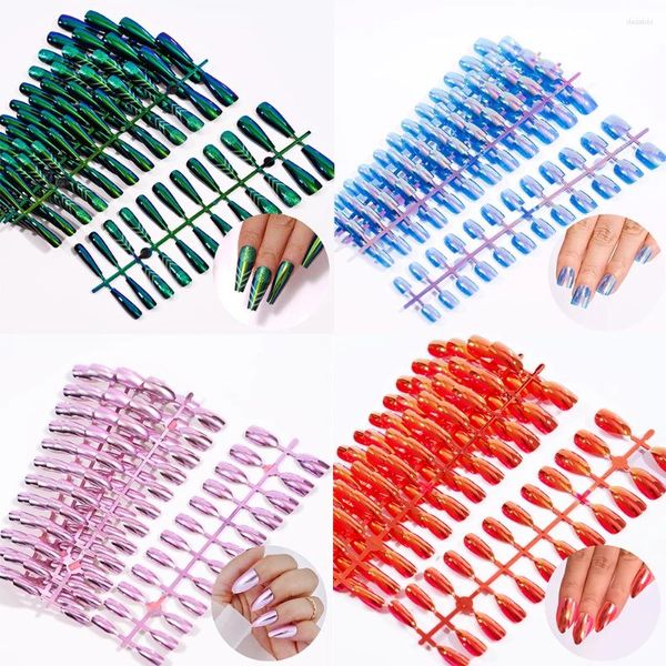 Faux ongles 120 pièces presse sur cercueil Stiletto court faux ongles conseils pour Extension outils de manucure carré acrylique couverture complète