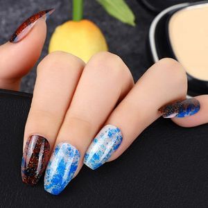 Kunstnagels 24-delige set nepnagel Franse Europese halo geverfd korte balletkist patch art acryl tips