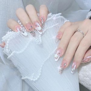 Faux Ongles 24pcs Pointes Carrées Courtes Avec Affichage Clair Et Motifs À Coller: Art De Cercueil À Couverture Complète