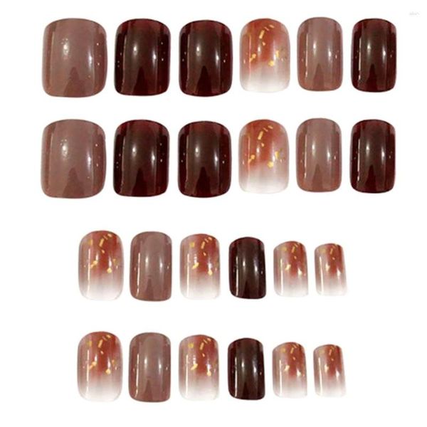 Faux Ongles 24x Couverture Complète Artificielle Française Pour Salons De Manucure Et Bricolage À La Maison Diverses Couleurs