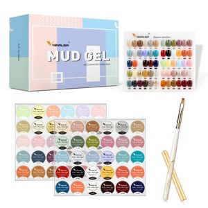 Faux Ongles 30 Couleur Venalisa Mud Peinture Gel Set Pour Nail Art Design 5 ml UV LED Soak Off UV Gel Couleur Gel Vernis À Ongles Vernis Longue Durée 230701