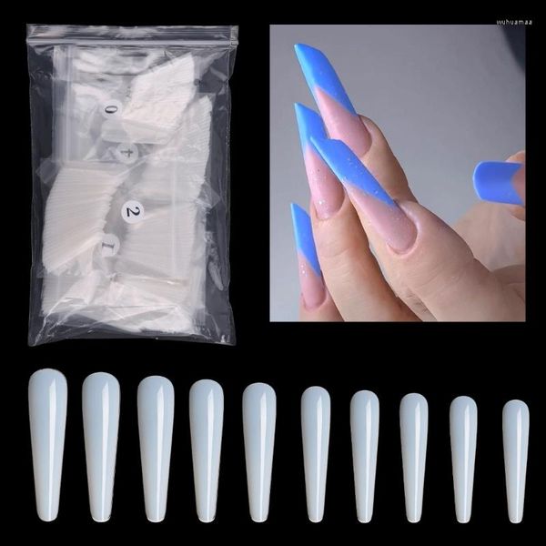 Faux Ongles 300 Pcs/Set Press On Nail Tips Coffin Tip Rhombic Full Cover Drop