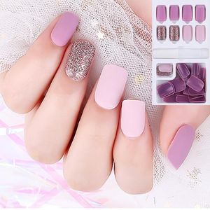 Faux ongles 30 pièces mignon court carré faux ongles avec outils couverture complète presse sur coréen Kawaii fille préférée détachable