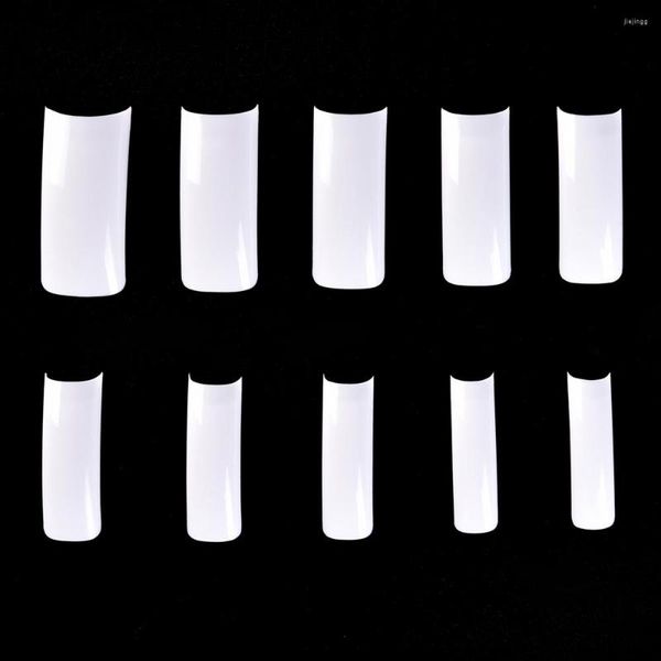 Faux Nails 500PCS / Bag Conseils d'ongles sans pli Couleur à plat Flat Full pour extension Conception UV GEL POSITION ACCESSOIRES ACCESSOIRE