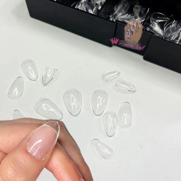 Uñas postizas 504 piezas XS XXS Gel suave corto X Ongles falsos Presione sobre puntas de uñas postizas Cubierta completa para sistema de extensión de gel UV Manicura de uñas postizas 231121