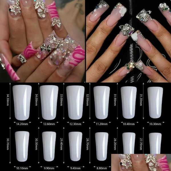 Uñas falsas 504x punta de pato pies para para extensiones caída de caída de gota salud belleza arte de uñas salón otvf