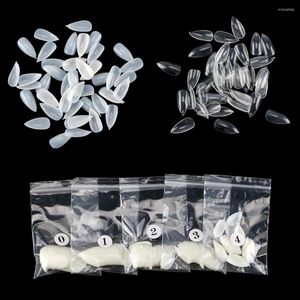 Faux Ongles 600Pcs Ovale Stiletto Pointu Full Nail Tips Amande Forme Acrylique Gel Griffe