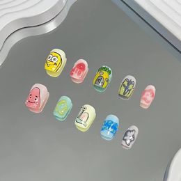 Kunstnagels Anime Cartoon Tienermeisje Leuk Cadeau Kerstmis Valentijnsdag Vriendin t nail valse nagels faux ongles fantaisie 231204