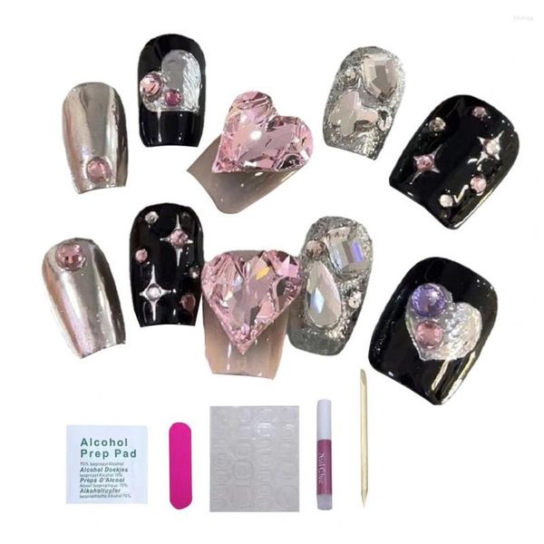 Faux Ongles Belle Colle Sur Les Filles Multiformes Wearable Fake Avec DIY Nail Salon Supplies