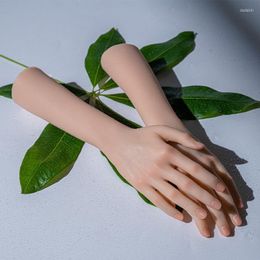 Valse nagels kind siliconen mannequin hand met flexibele vingers voor ringarmband horloge display tekening pography props
