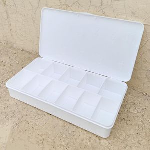 Faux ongles vides pointe artificielle Gel X Extension emballage boîte de rangement strass gemmes support étui organisateur 11 grilles