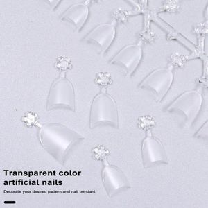 Valse nagels nep 300 stuks dunne transparante nageltips ovaal vierkant mat diy kunstbenodigdheden voor draagbaar langdurige extensions