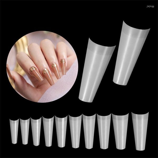 Faux Ongles French Nail Tips Acrylique Flake Press On Half Cover 500PCS Boîte Artificielle Pour DIY Art Set