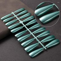 Faux Nails Grosted Manucure Patch 20 pi￨ces Couleur solide longue amovible accessoires d'art