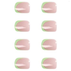 Faux Ongles Green-Edge Pour Filles Solides Durables Faux Élégants Femmes À La Mode