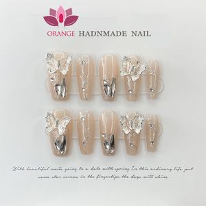 Faux Ongles À La Main Acrylique Appuyez Sur Les Ongles Décoration Réutilisable Faux Ongles Couverture Complète Manucure Artificielle Wearable XS S M L Taille Nails Art 230609