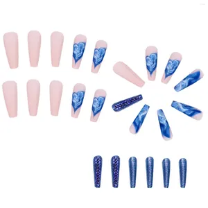 Kunstnagels Hartvlam Frosted Gemakkelijk aan te brengen Verwijderen voor gebruik van nagelkunstdecoratie