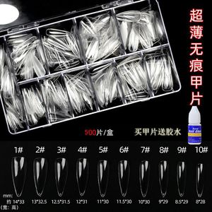 Kunstnagels Instant Soft Gel X Tips Nail Art Extension Tips Volledige dekking Voorgevormde valse mal Tips Nepnagels Vingermanicure Tool 230609