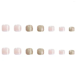 Faux ongles en rose clair décor de décoration carrée de faux ongles d'ongles de longue durée du matériau sûr durable pour les ongles professionnels