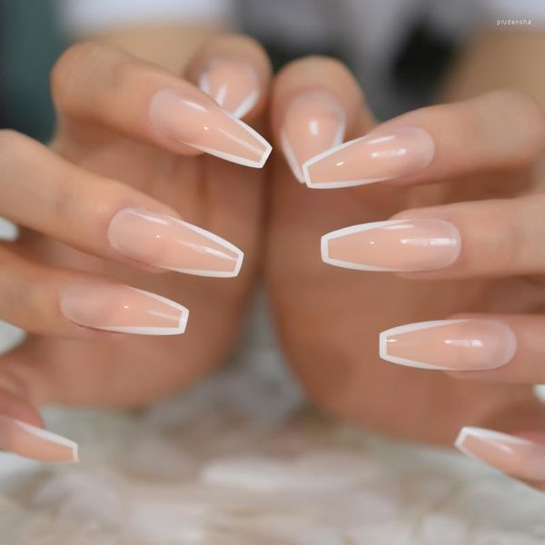 Faux Ongles Long Cercueil Nu Faux Salon De Manucure En Gros Pleine Taille Produits Professionnels Appuyez Sur Ongle Prud22