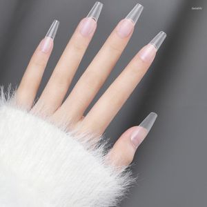 Valse nagels manicure lang waterdruppel type platte boog goede taaiheid natuurlijke radian meer als echt pantsergebruik gehoorzaamheid biertabele nagelpatch