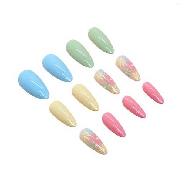 Faux Ongles Multi Couleur Fluorescente Faux Non Toxique Inodore Ne Fait Pas Mal Aux Mains Pour Les Ongles Professionnels Ou Les Salons