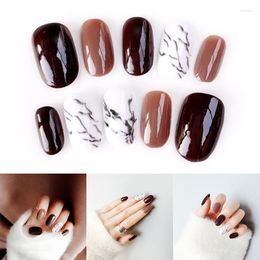 Valse nagels nail art stickers diy decoratie stickers manicure marmeren patroon voor vrouwen dame bruid rp