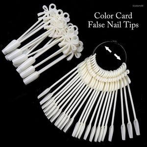 Faux Ongles Nail Display Sticks Clear Natural Colors Swatch Tips Gel Polish Practice Board For Art