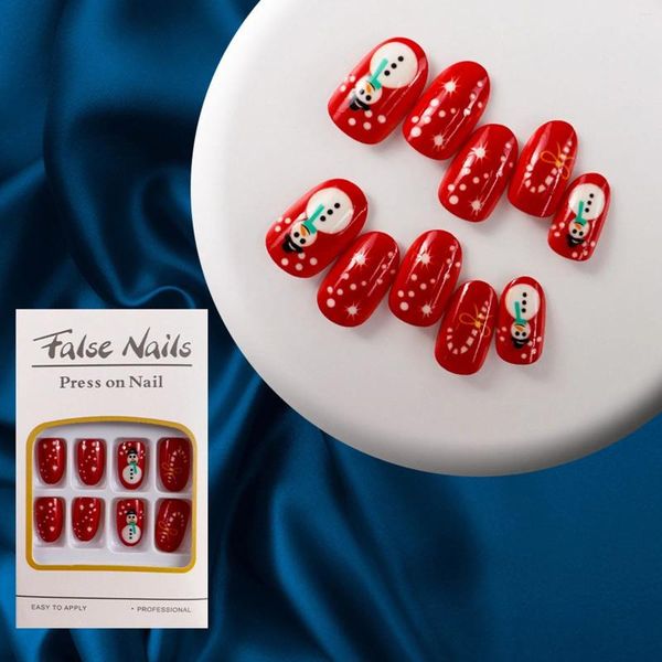 Équipement d'ongles faux ongles pour acrylique 24 pièces Noël portable Snowflake Rendeer Santa Halloween Accoudoir à l'accoudoir