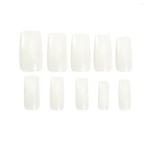 Faux Ongles Nail Tips Faux Cover Tip Full French Manucure Press Extension Toenail Flat Acrylic Extra Square On