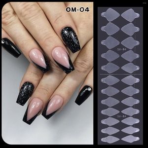 Faux ongles ongles conseils moule Gel Extension construction rapide moule français double formes doigt Art manucure outils