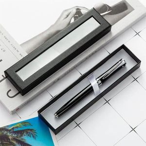 Boîte à stylos neutre pour faux ongles, Design innovant, simple, beau stylo à bille en métal et pratique Transparent