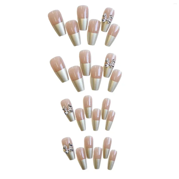 Faux ongles appuyez sur une pointe de miroir ultra-flexible de longue durée pour l'usure des performances de la scène