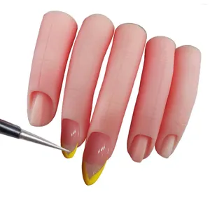 Kunstnagels Siliconen oefenvingermanicure Vingers voor beginners