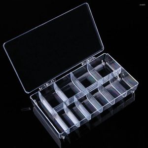 Kunstnagels Klein Leeg 11 Ruimte Nail Art Tip Organizer Box Case Groot - Heldere kleur voor tips Vitaminen Accessoires