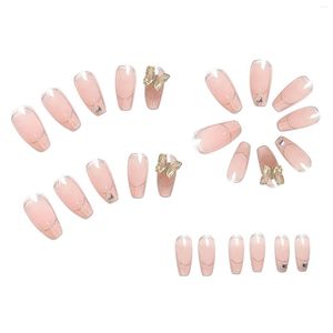 Faux ongles papillon transparent facile à appliquer et à enlever faux pour les fêtes de shopping