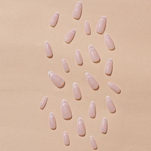 Kunstnagels Witte Tips Amandel Nep Niet-giftig Geurloos Geen pijn aan de handen voor professionele nagel of salons