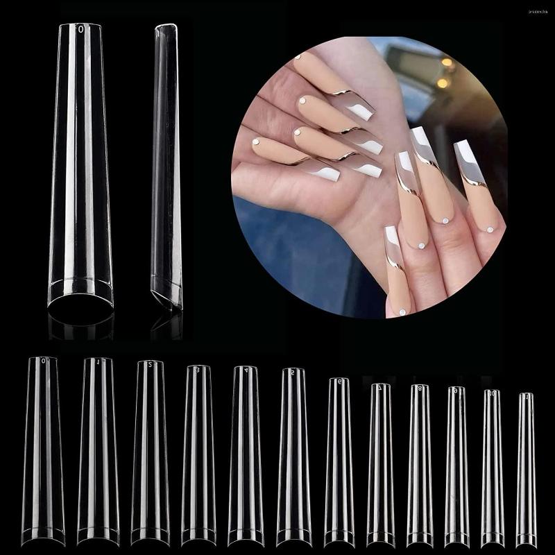 False unhas xxxl dicas de unhas quadradas extra longas c curvas manicure acrílico Ferramentas de decoração de arte falsa