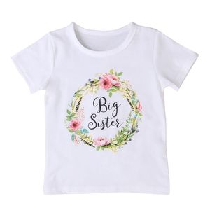 Familie Baby Kid Girl T -shirts Zomer Little Big Sister katoenen kleding Jumpsuit Romper Outfits T -shirt 220531