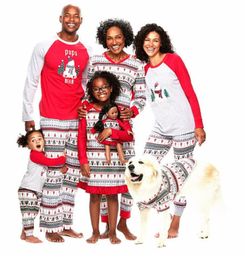 Familia Christmas Pajamas Family Matching Outfits Madre Padre Kids Cloths de Navidad Pajama impreso