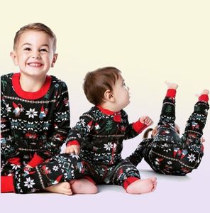 Familie Kerstpyjama Set Cartoon Moeder Dochter vader Slaapkleding Matching Deset Kids Pyjama's Nightwear Tops Pants L2925998