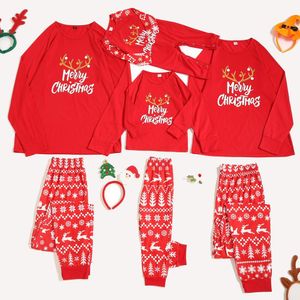 Familie Kerstpak Kleding Kinderen Mama En Me Kleding Moeder Dochter Vader Baby Matching Streep Outfits 210429