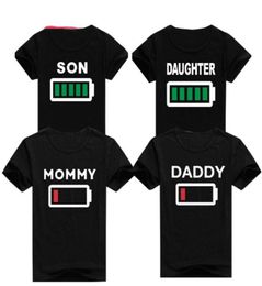 Familiekleding Mama Dochter Zoon Zomer Batterij T-shirt Vader Moeder Bijpassende outfits voor kinderen Moederkleding 7654858