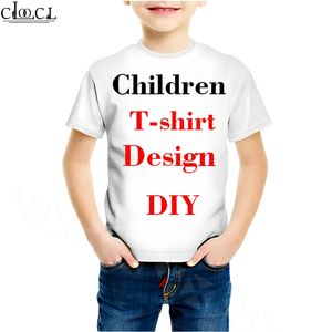 Familie gemonteerd 3D print Diy Personalised Design Children T -shirt eigen afbeelding P O Singer Star Anime Boy Girl Casual Tops 220707