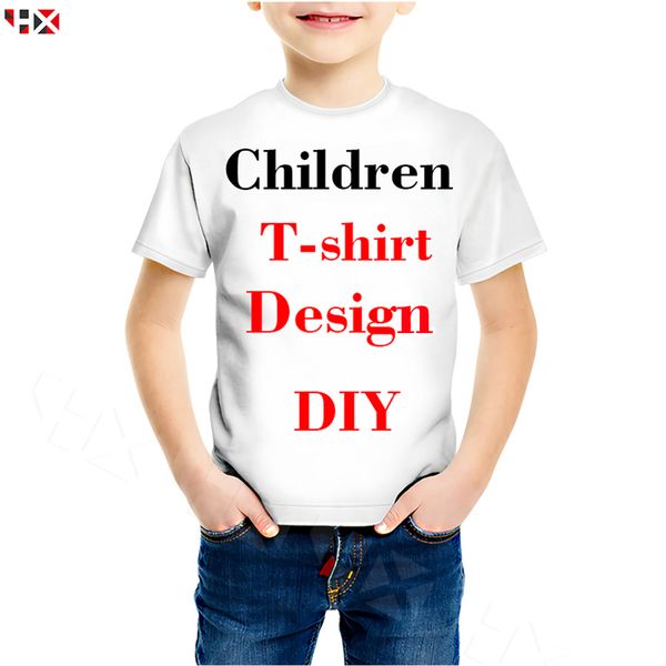 Familia Equipada 3D Imprimir DIY Diseño personalizado Niños Camiseta Imagen propia P o Star Singer Anime Boy Girl Casual Tops M141 220706