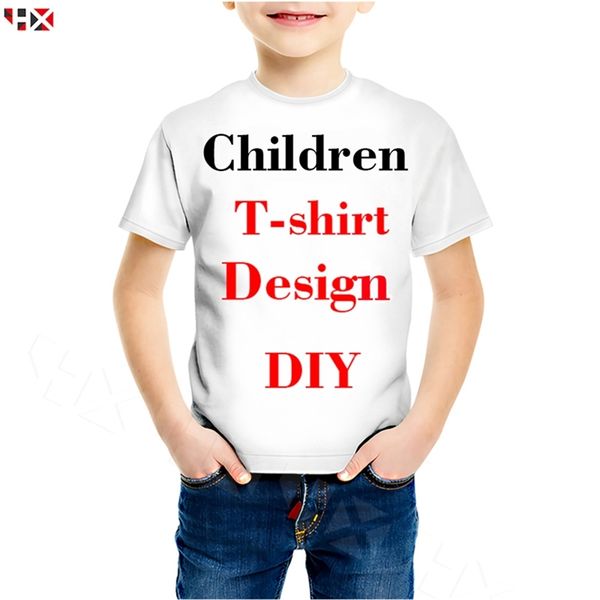 Familia Equipada 3D Imprimir DIY Diseño personalizado Niños Camiseta Imagen propia P o Star Singer Anime Boy Girl Casual Tops S517 220708