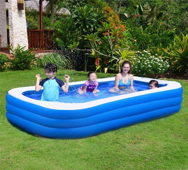 Piscina inflable familiar, piscinas inflables sobre el suelo para niños y adultos, fiesta acuática de verano, parque acuático al aire libre en el patio trasero 1092668