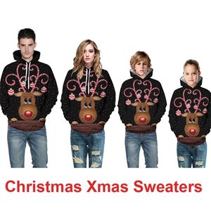 Familie Look Nieuws Kerstmis Sweaters Herten Cartoon Mama en Mij Kleding Plus Size Baby Girl Boy Family Matching Clothes Xmas 201104