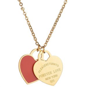 Famille Marque De Luxe Collier Coeur Colliers De Mode Chaînes En Métal Bijoux Designer Bijoux Creative Hip Hop Accessoires Pendentif Personnalisé Pour Femmes Hommes